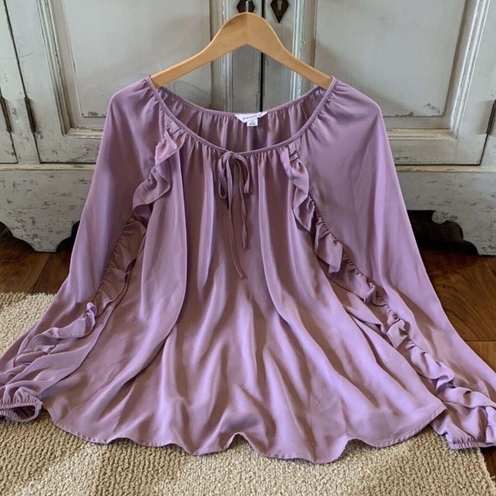 Boho Ruffle Sleeve Poets Blouse Plus Size 2X Daisy Jones and The Six Ins…
